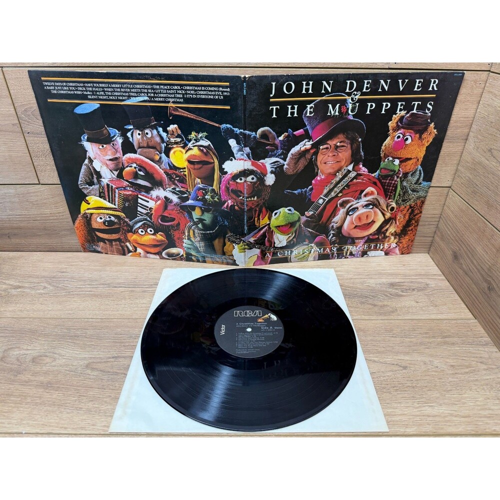 Vintage 1979 John Denver & The Muppets A Christmas Together LP - No Poster